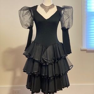 Luxury Black Cocktail Dress - from Paris